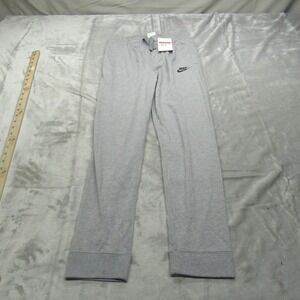 Nike Sweat Pants Kids Large Gray Joggers Standard Fit Comfort Relax Active 26x26